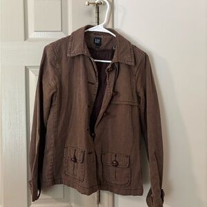 GAP Women's Utility Jacket in Brown